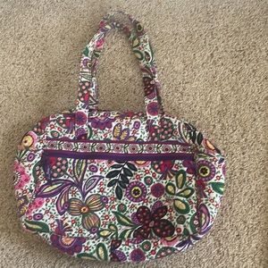Vera Bradley colorful tote bag like new medium size